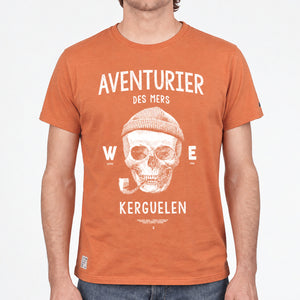 T-shirt Aventurier des Mers orange STERED Homme
