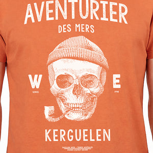 T-shirt Aventurier des Mers orange