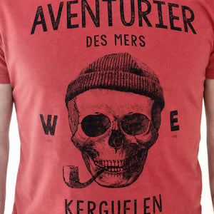 T-shirt Aventurier des Mers Rouge Brique