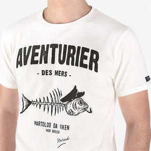 T-shirt Aventurier Pesk écru