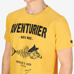 T-shirt Aventurier Pesk jaune caraïbe