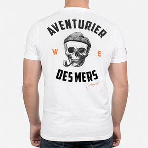 T-shirt Aventurier Remix Dos blanc Homme STERED