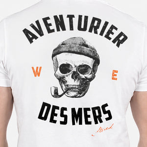 T-shirt Aventurier Remix Dos blanc