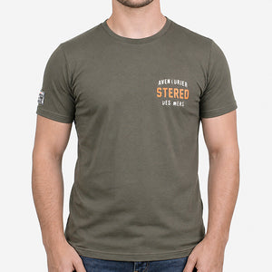 T-shirt Aventurier Remix Dos kaki