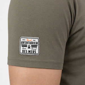 T-shirt Aventurier Remix Dos kaki