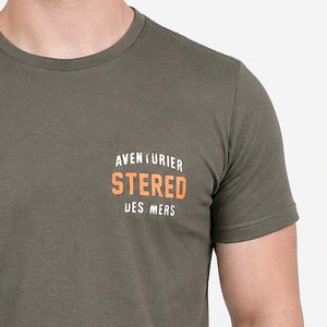 T-shirt Aventurier Remix Dos kaki