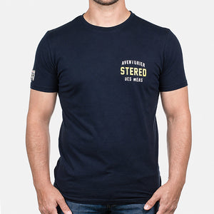 T-shirt Aventurier Remix Dos marine
