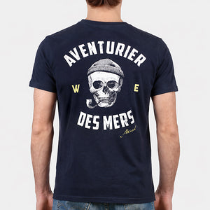 T-shirt Aventurier Remix Dos marine