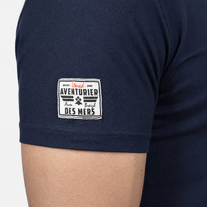 T-shirt Aventurier Remix Dos marine