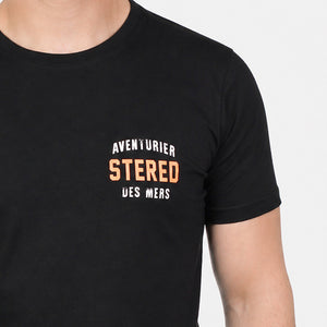T-shirt Aventurier Remix Dos noir