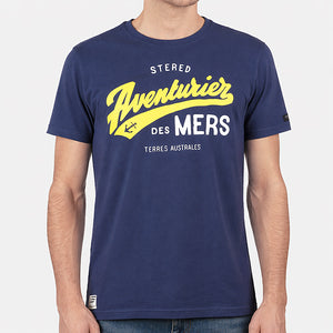 T-shirt Aventurier Terres Australes Bleu ocean