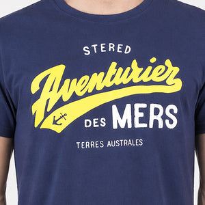 T-shirt Aventurier Terres Australes Bleu ocean