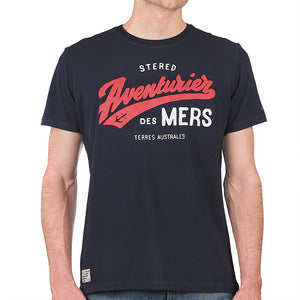 T-shirt Aventurier Terres Australes Marine Homme STERED