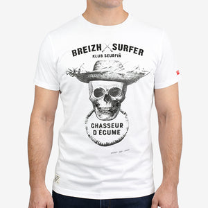 T-shirt Breizh Surfer Blanc Homme STERED