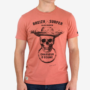 T-shirt Breizh Surfer Corail Homme STERED