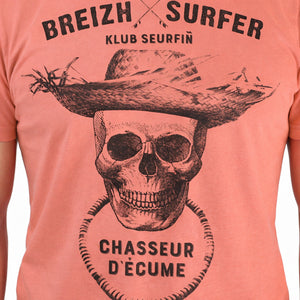 T-shirt Breizh Surfer Corail