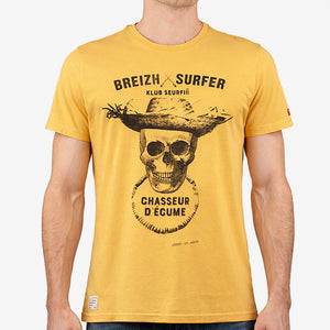 T-shirt Breizh Surfer Jaune Homme STERED