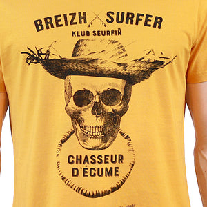 T-shirt Breizh Surfer Jaune