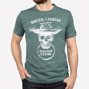 T-shirt Breizh Surfer Vert Homme STERED