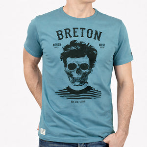T-shirt Breton Bev Atav Bleu Lagon