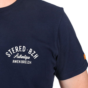 T-shirt BZH Authentique Bleu Marine