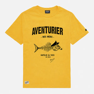 T-shirt aventurier pesk jaune Enfant STERED