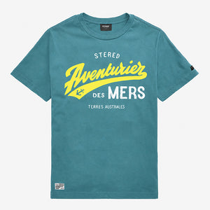 T-shirt Aventurier Terres Australes pétrole Enfant STERED