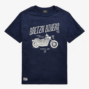 T-shirt breizh bikers marine Enfant STERED
