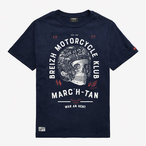 T-shirt Briezh Motorcycle Klub marine Enfant STERED