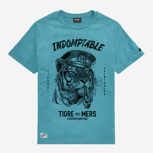 T-shirt Tigre des mers bleu lagon Enfant STERED