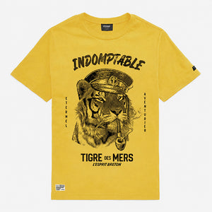 T-shirt Tigre des mers jaune Enfant STERED