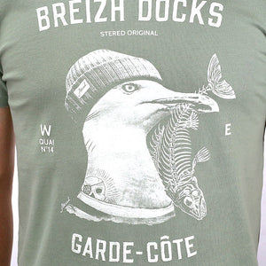 T-shirt Garde-Côte Vert Olive