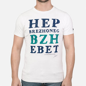 T-shirt Hep Brezhoneg écru Homme STERED