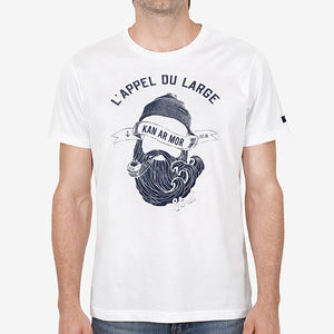 T-shirt L’Appel du large Blanc Homme STERED