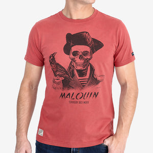 T-shirt Malouin Brique Homme STERED