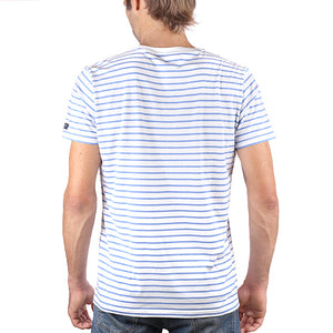 T-shirt marinière aventurier des mers bleu