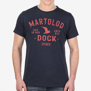 T-shirt Martolod Dock marine homme STERED 