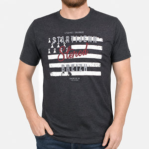 T-shirt Startijenn Drapeau Anthracite Homme STERED