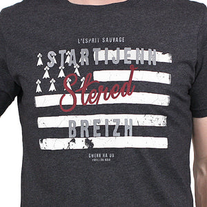 T-shirt Startijenn Drapeau Anthracite