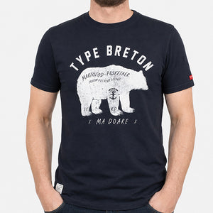 T-shirt Type Breton Marine