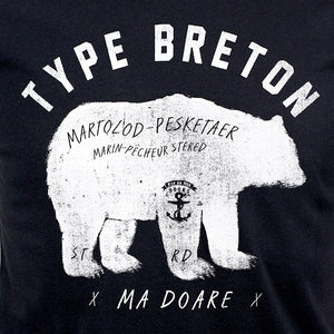 T-shirt Type Breton Marine