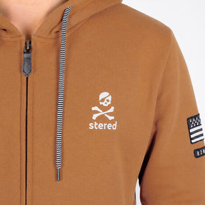 Veste zippées Korser camel