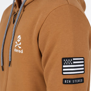 Veste zippées Korser camel