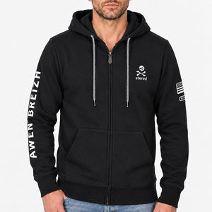 Veste zippées Korser noir Homme STERED