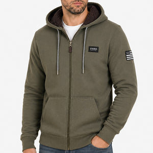 Veste SHERPA Heritage kaki homme STERED