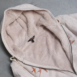 Veste Sherpa Hirondelles Ecru Chiné Femme STERED