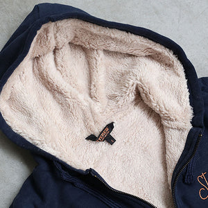 Veste Sherpa Hirondelles Marine Femme STERED