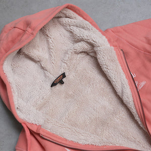 Veste Sherpa Hirondelles Rose Terracotta Femme STERED