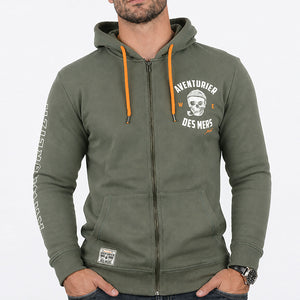 Veste zippée Aventurier des mers kaki homme STERED