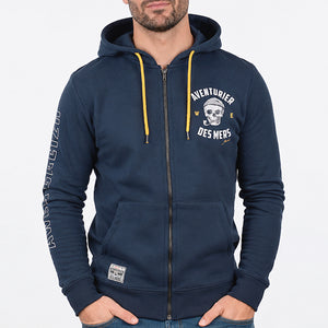 Veste zippée Aventurier des mers marine homme STERED